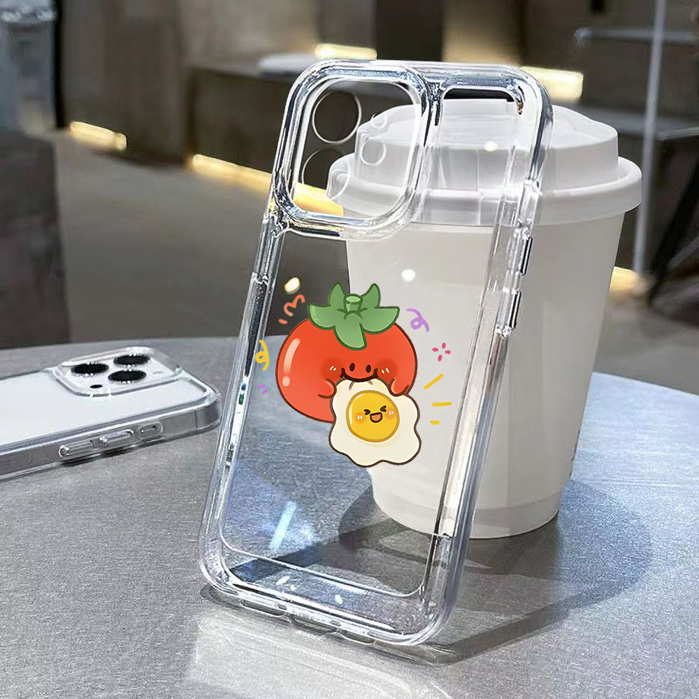 Funda de Teléfono con Diseño d - Clear Shockproof Bumper Case reseña y precio