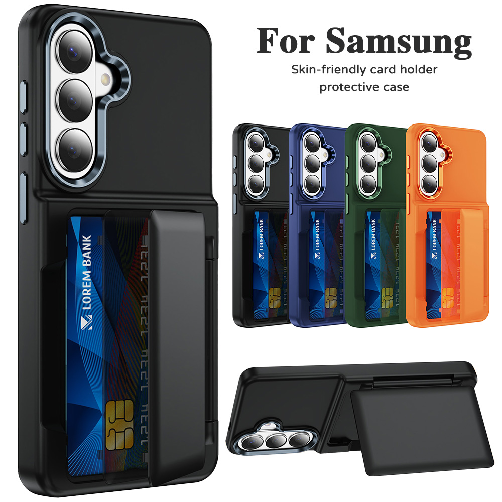 Funda con tarjetero y soporte  - Leather Wallet Card Holder Phone Cover reseña y precio